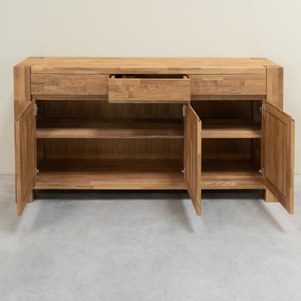 Buffet en chêne massif BALDER, 160x44x82 cm, VESKOR | VESKOR