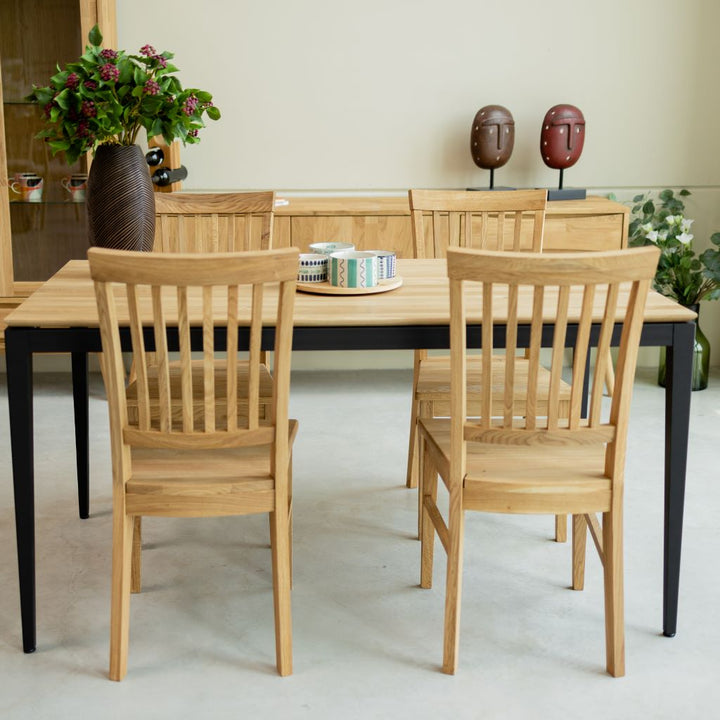 VESKOR Chaise de salle à manger en chêne massif de la collection Provance Meubles nordiques au design moderne