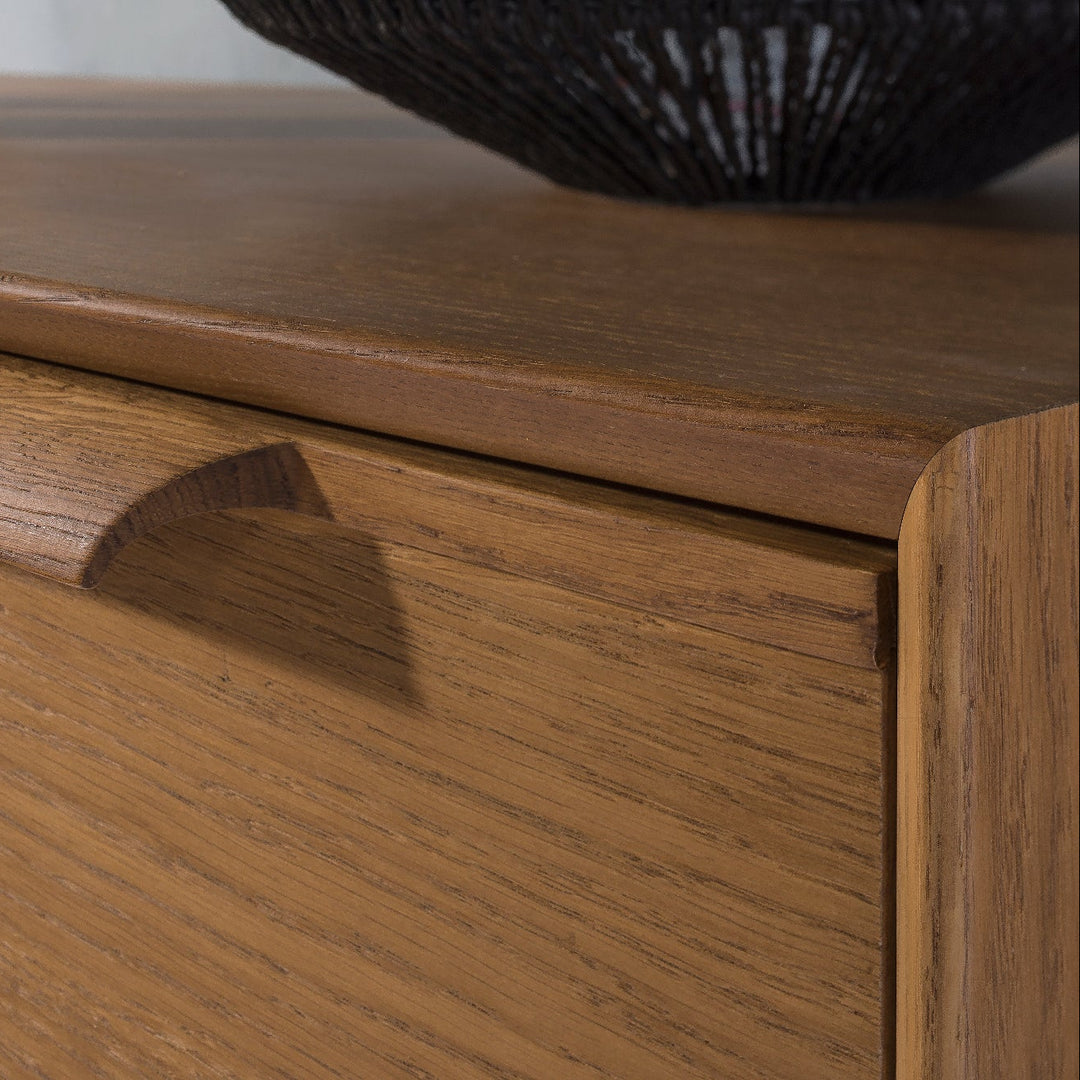 Commode rustique en chêne LEO 12, 105×49,5×100,7 cm | VESKOR