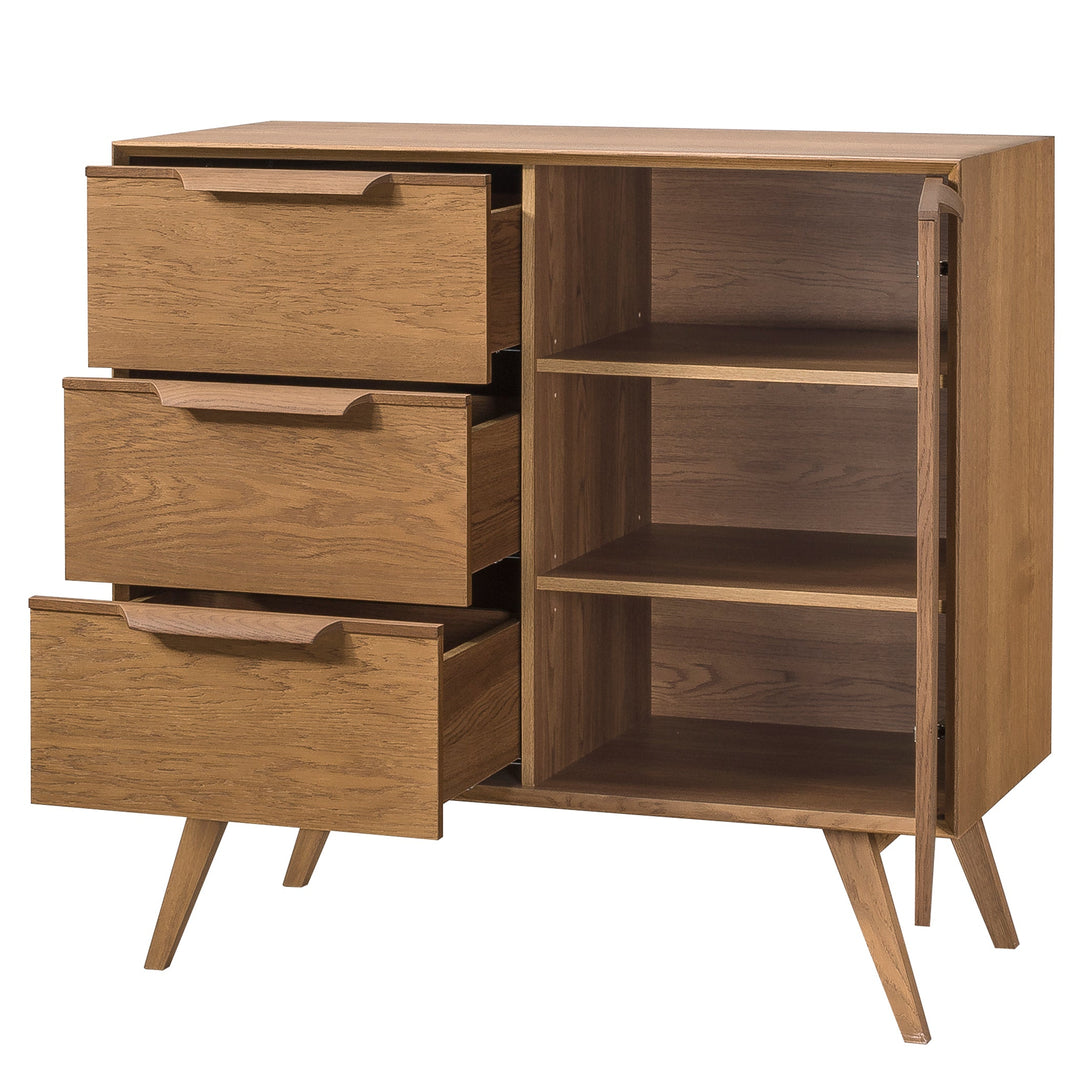 Commode rustique en chêne LEO 12, 105×49,5×100,7 cm | VESKOR