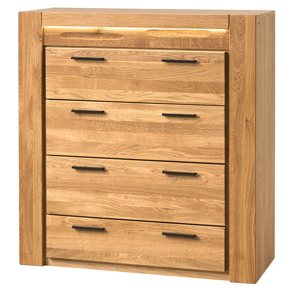 Commode en chêne miel VELVET 75, 105x42x110 cm | VESKOR