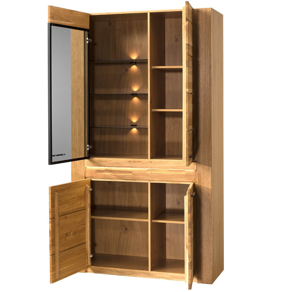 VELVET 12 vitrine en chêne, 110x42x200 cm | VESKOR