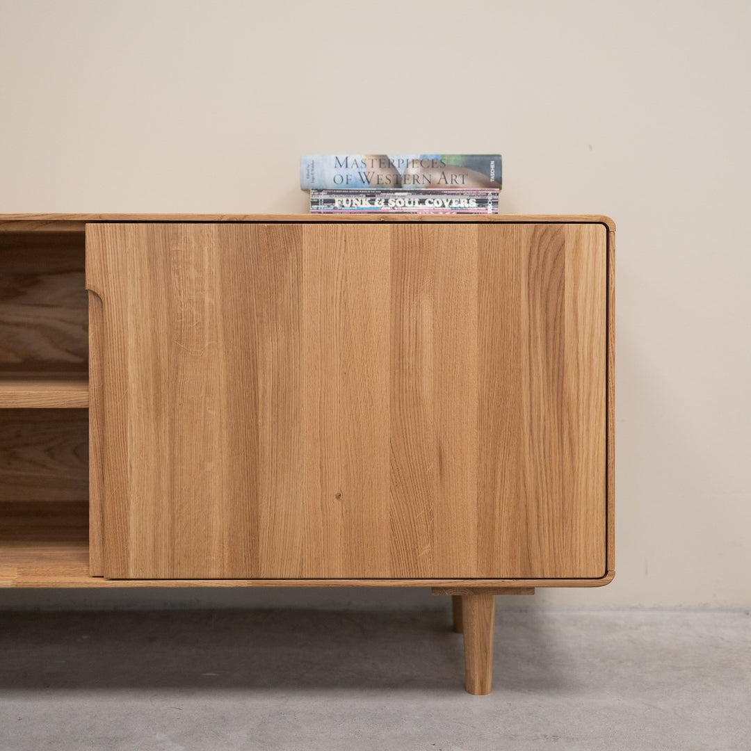 Meuble TV en bois de chêne AMANDI | VESKOR