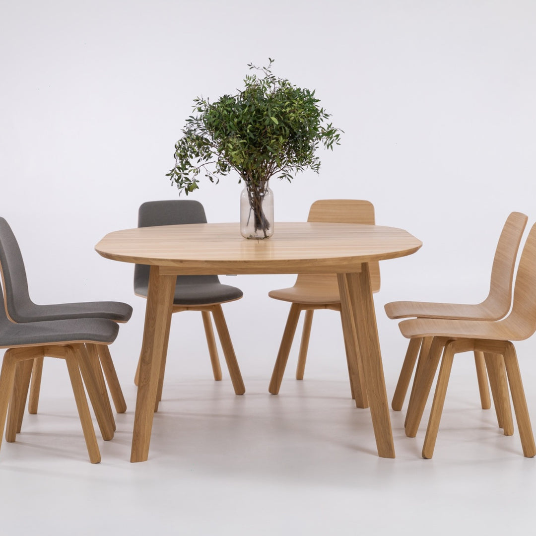 Table à rallonge ronde en bois massif SAGA | KARPIS