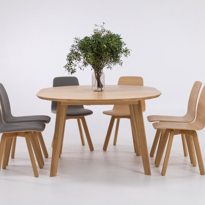 Table à rallonge ronde en bois massif SAGA | KARPIS