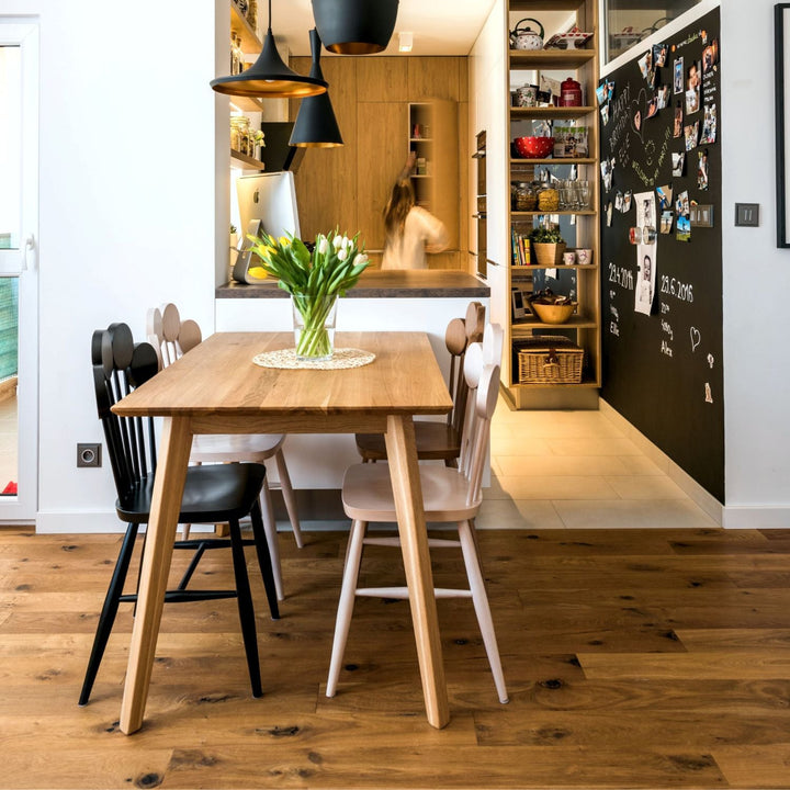 Table de salle à manger fixe en bois massif PREMIER | KARPIS