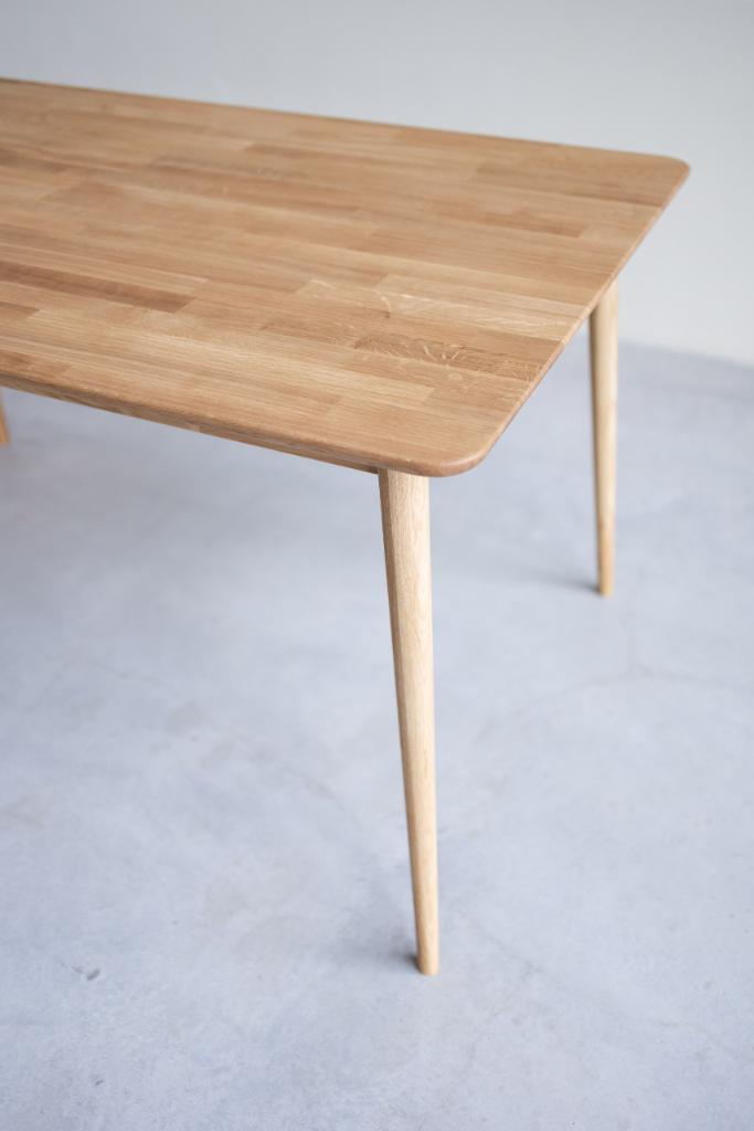 VESKOR Table Ekholm en chêne massif meubles nordiques modernes