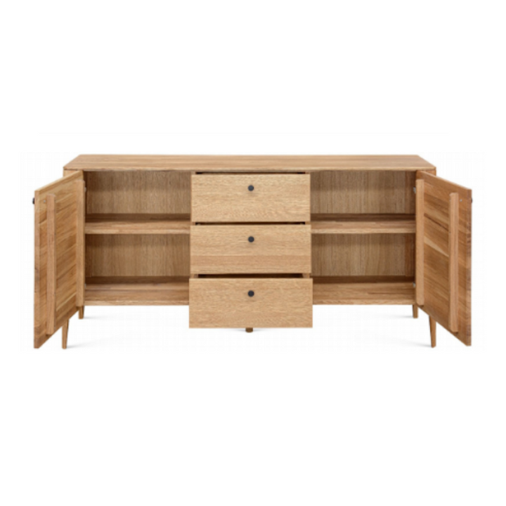 VESKOR Buffet Dresser Commode en chêne massif Narvik