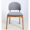 Chaises rembourrées en gris