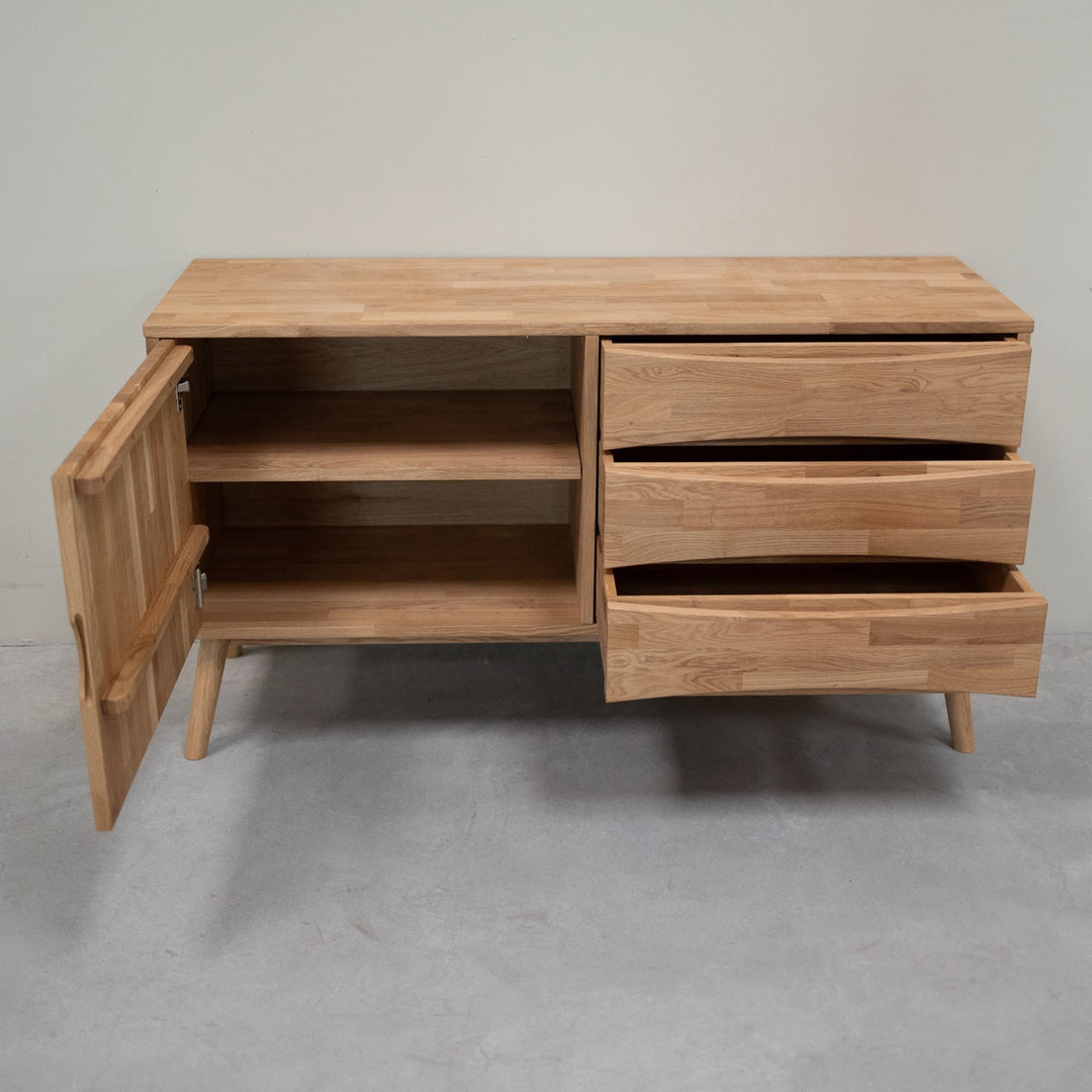 VESKOR Buffet en bois de chêne buffet en chêne massif durable