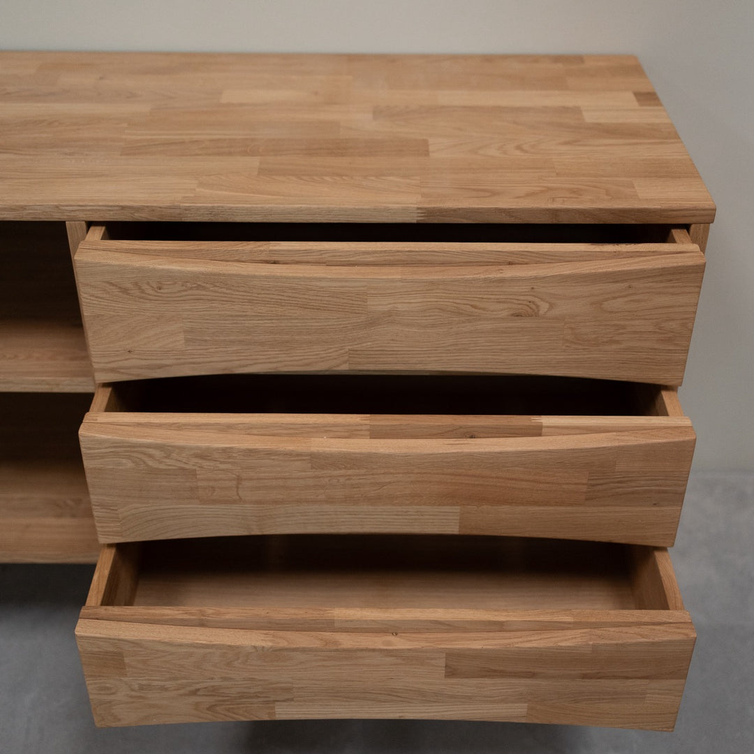 VESKOR Buffet en bois de chêne buffet en chêne massif durable
