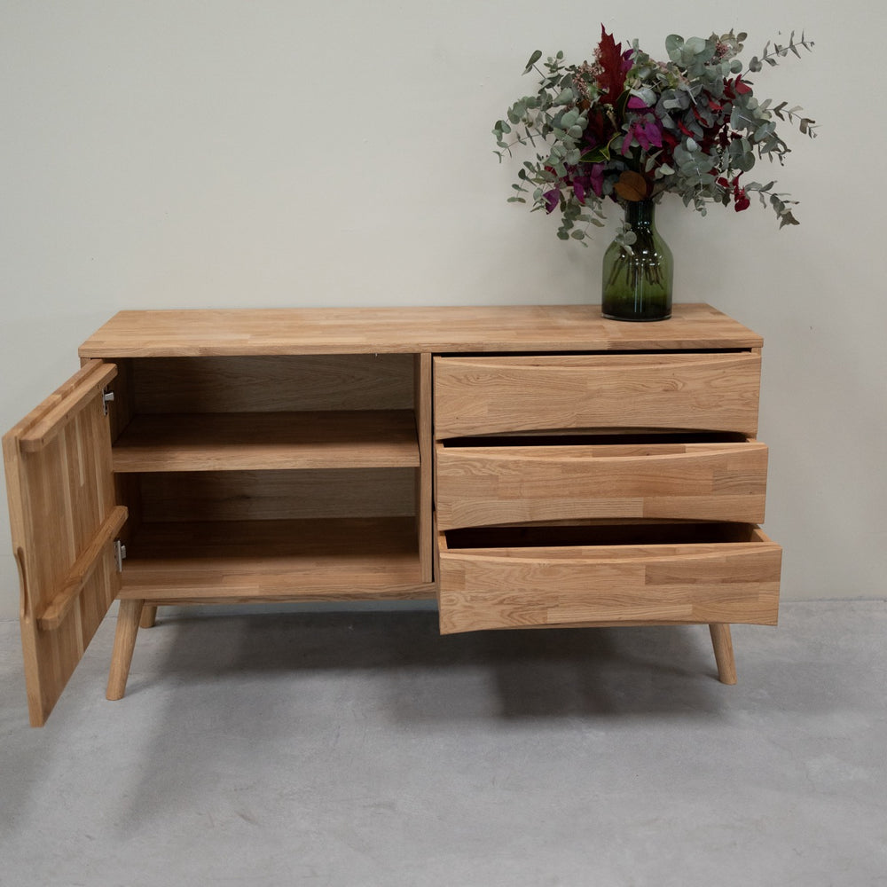 VESKOR Buffet en bois de chêne buffet en chêne massif durable