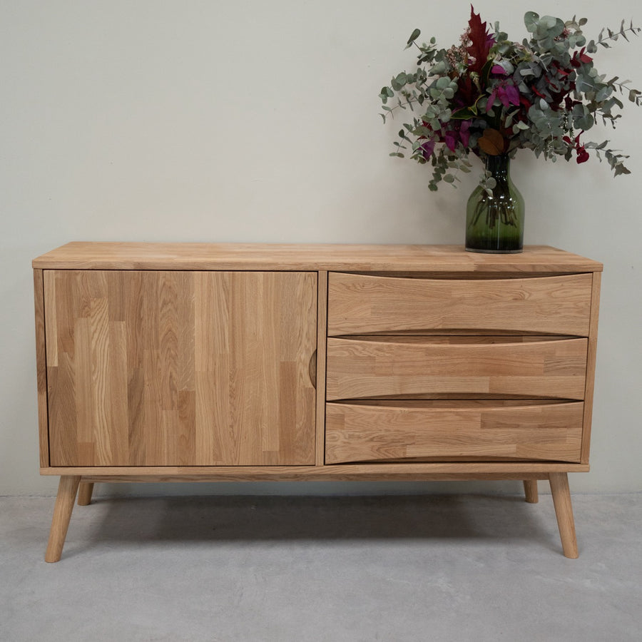 VESKOR Buffet en bois de chêne buffet en chêne massif durable