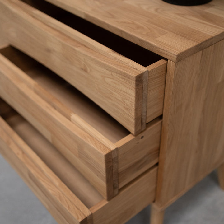 VESKOR Buffet en bois de chêne buffet en chêne massif durable
