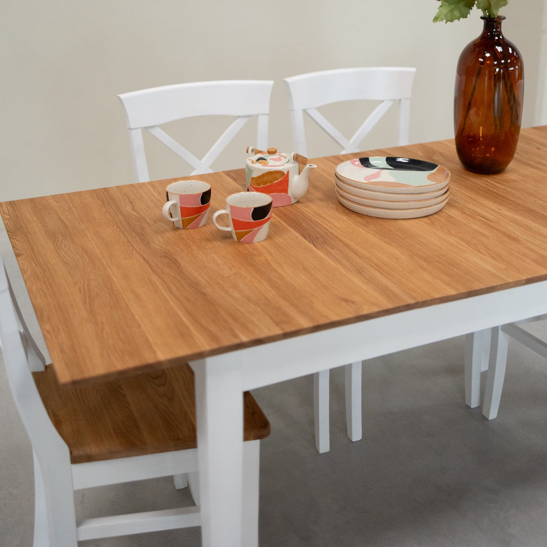 Table de salle à manger à rallonge en bois massif Lausanne | VESKOR