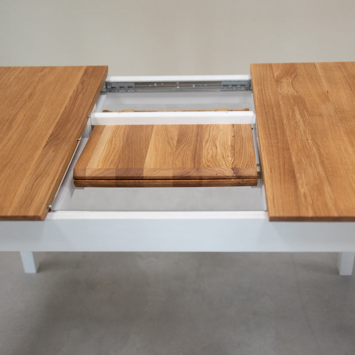 Table de salle à manger à rallonge en bois massif Lausanne | VESKOR