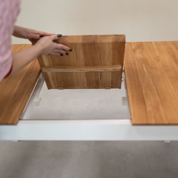 Table de salle à manger à rallonge en bois massif Lausanne | VESKOR