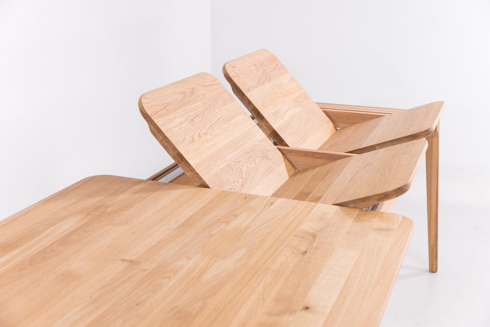 Table de salle à manger à rallonge en bois massif TOKIO | KARPIS