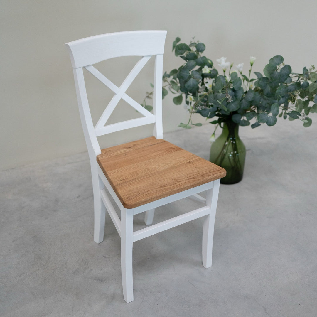 VESKOR Lot de 2 ou 4 chaises de salle à manger en bois massif Lausanne