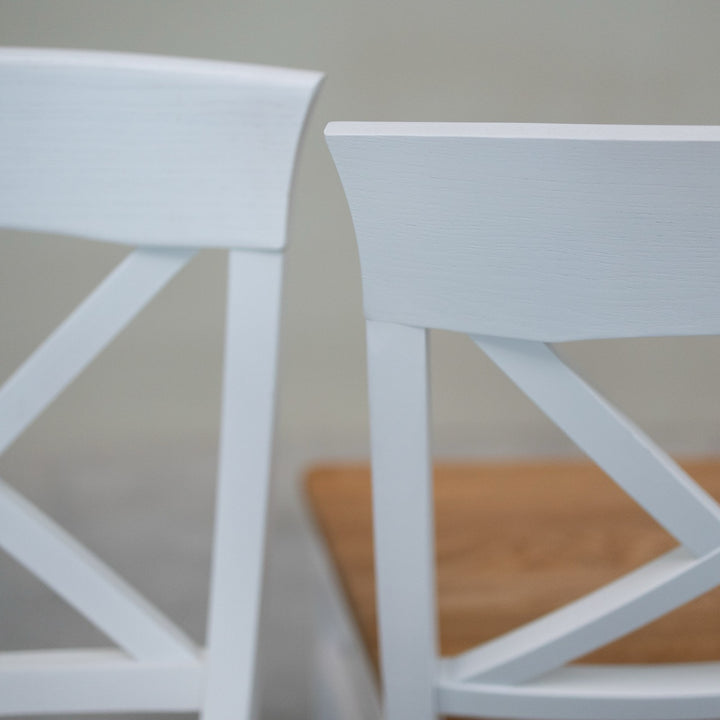 VESKOR Lot de 2 ou 4 chaises de salle à manger en bois massif Lausanne