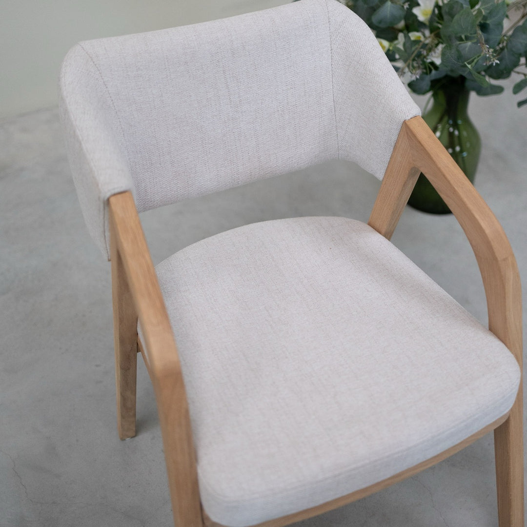VESKOR Chaise en bois massif de chêne