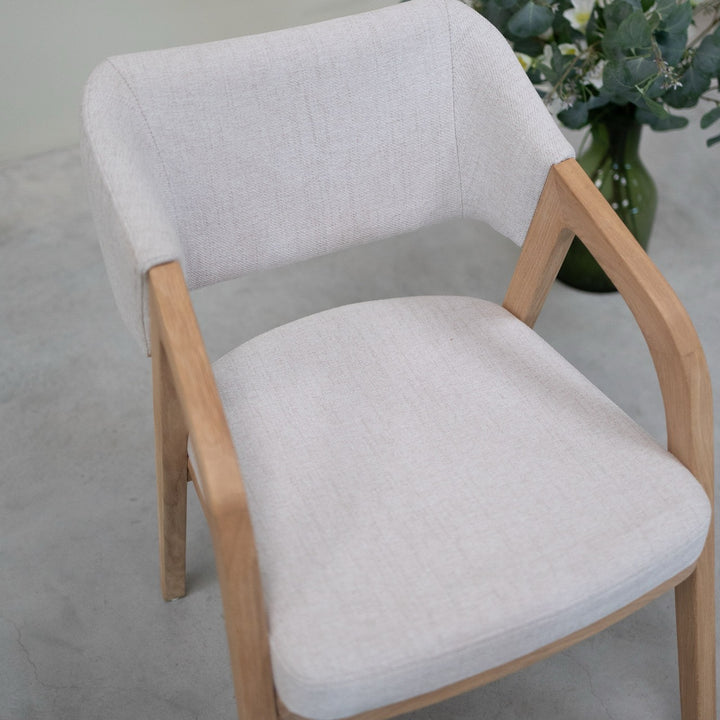 VESKOR Chaise en bois massif de chêne