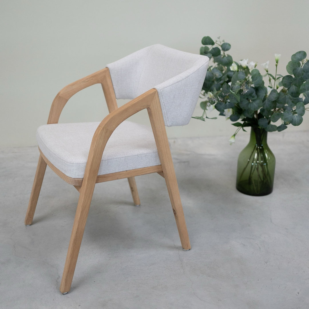 VESKOR Chaise en bois massif de chêne