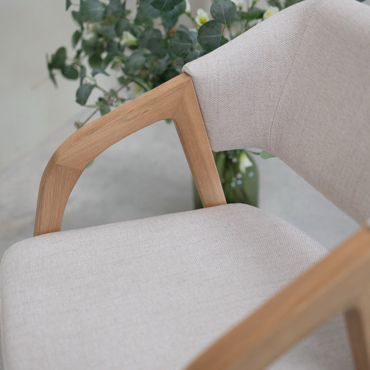 VESKOR Chaise en bois massif de chêne