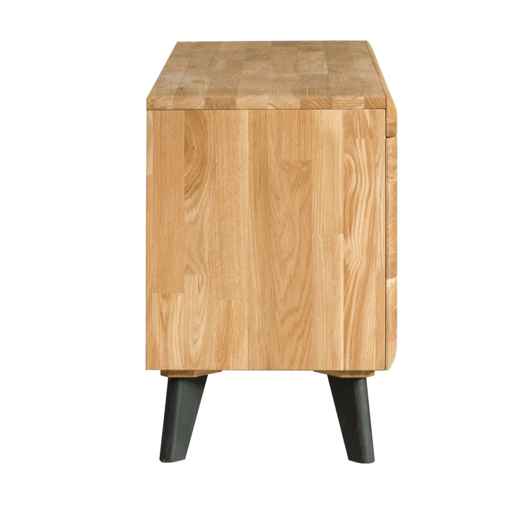 VESKOR Meuble TV collection Madrid bois de chêne massif meuble nordique moderne