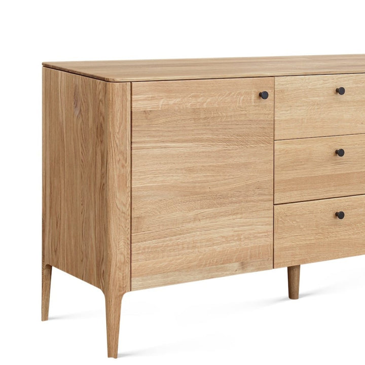 VESKOR Buffet commode en chêne massif Narvik