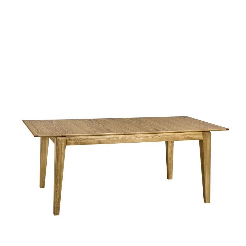 VESKOR Table de salle à manger à rallonge en bois de chêne FRED