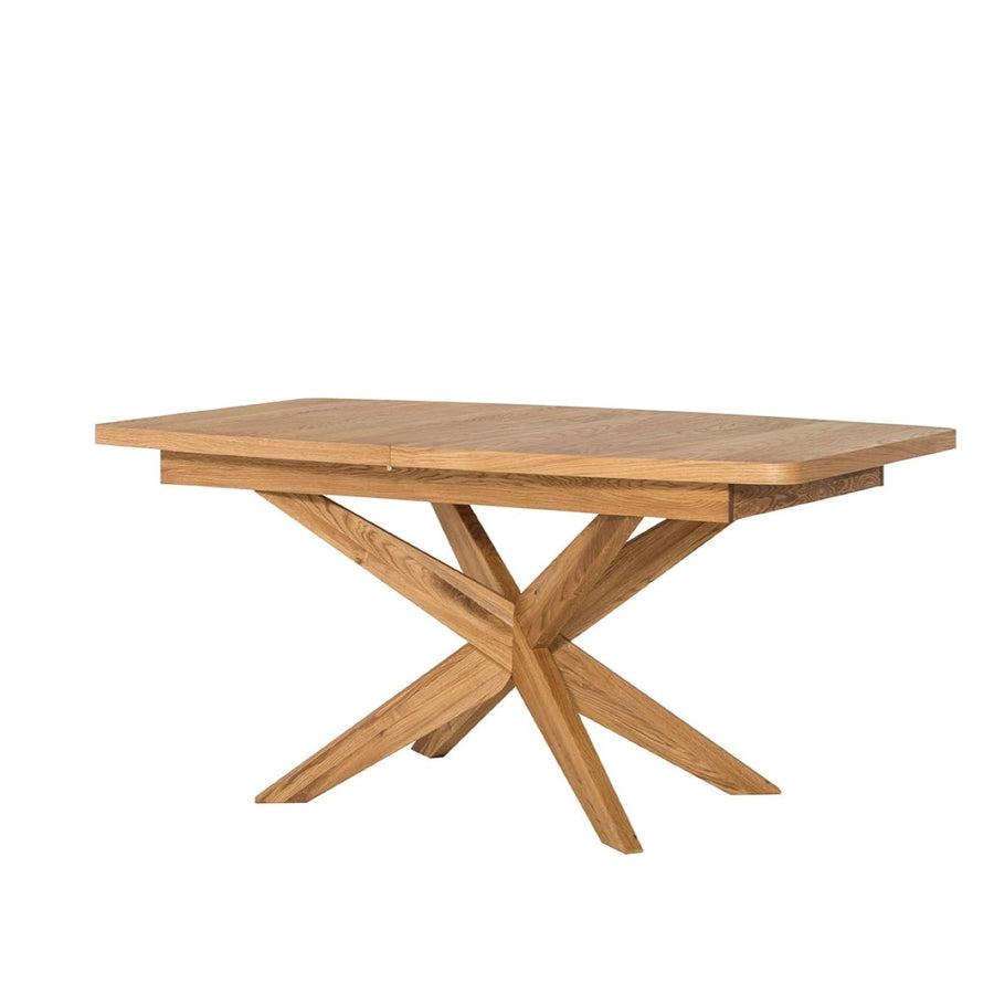 VESKOR Table de salle à manger à rallonge en bois de chêne de la collection Velle Meubles nordiques au design moderne