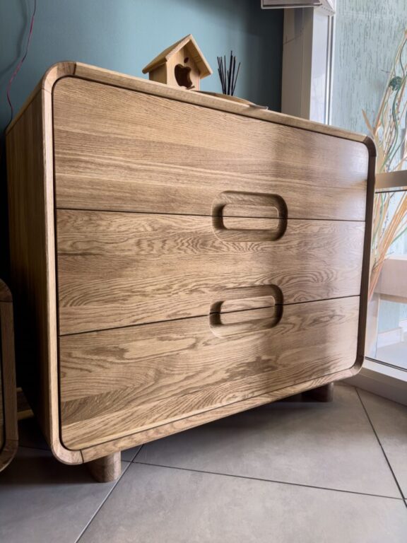 VESKOR Deo Commode en bois de chêne massif meubles nordiques modernes