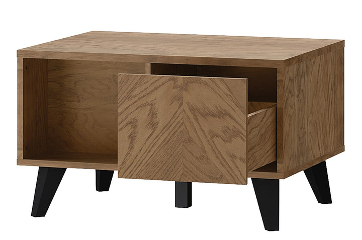 Table basse en chêne rustique huilé COZY 41, 80×60×48 cm | VESKOR