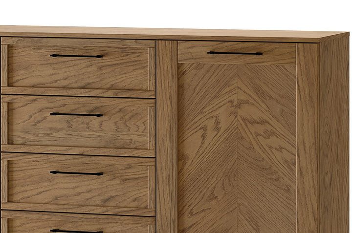 Commode COZY 47 en chêne rustique huilé, 170x90x42 cm | VESKOR