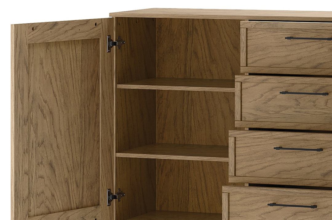 Commode COZY 47 en chêne rustique huilé, 170x90x42 cm | VESKOR