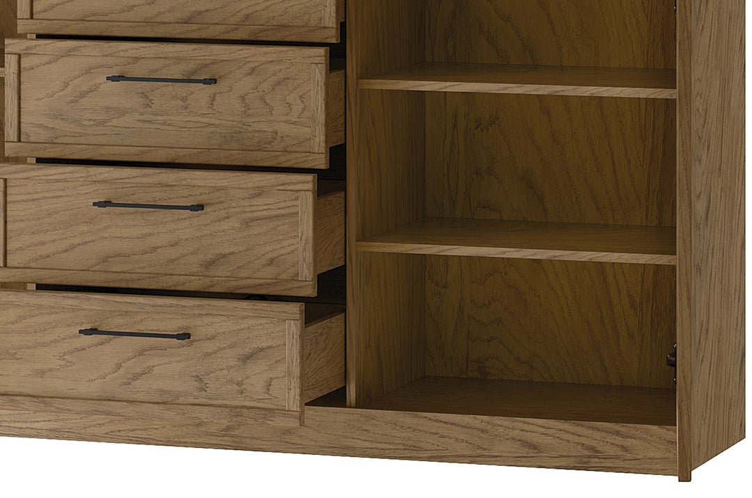 Commode COZY 47 en chêne rustique huilé, 170x90x42 cm | VESKOR