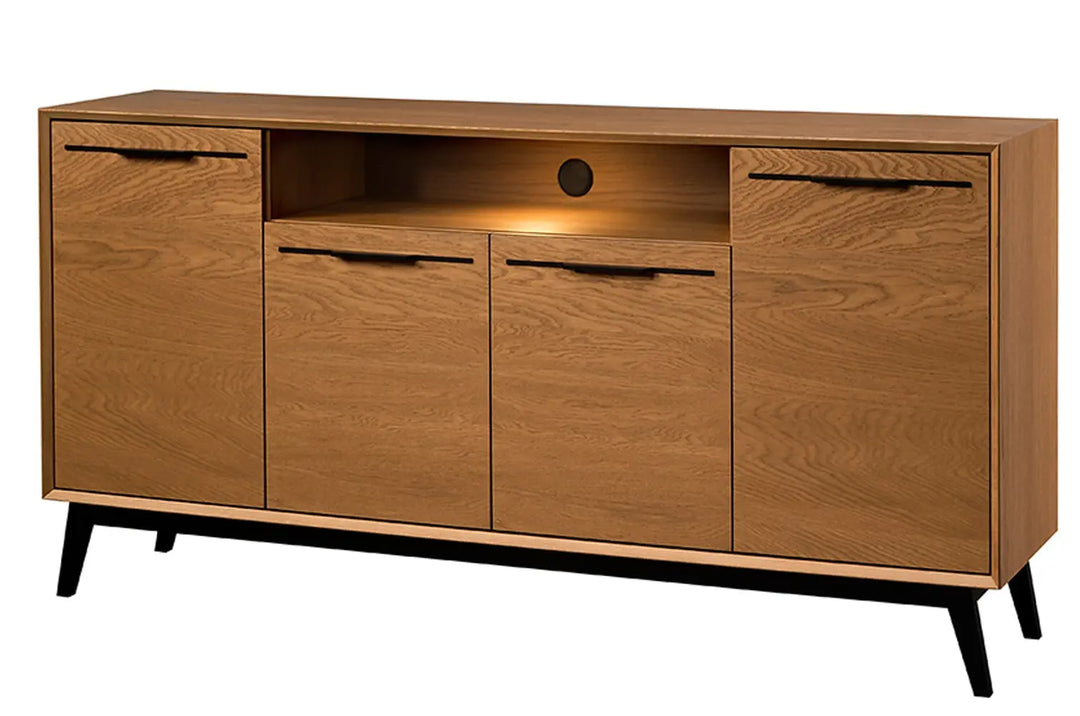 LAZURE 47 commode rustique en chêne, 180×90×42 cm | VESKOR