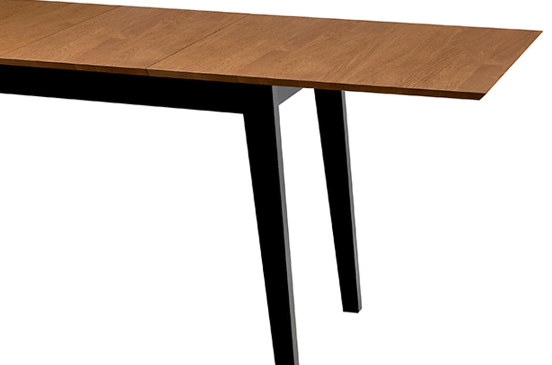 Table de salle à manger à rallonge en chêne miel LAZURE 40, 160-240×85×76 cm | VESKOR