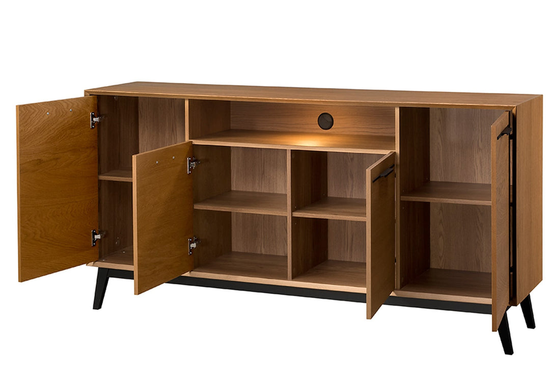 LAZURE 47 commode rustique en chêne, 180×90×42 cm | VESKOR