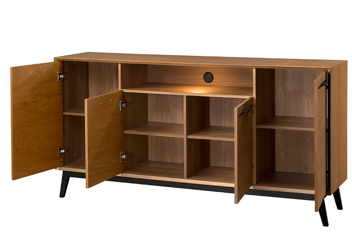 LAZURE 47 commode rustique en chêne, 180×90×42 cm | VESKOR