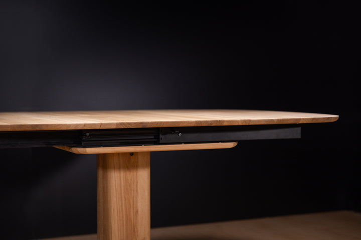 Table de salle à manger fixe en bois massif LUNA | KARPIS