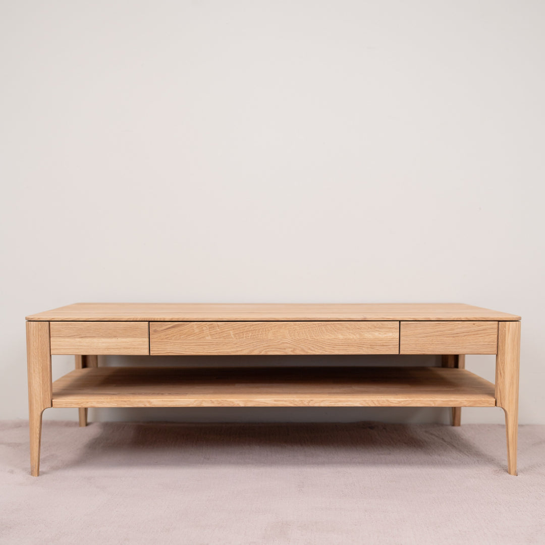 Table basse en chêne massif Narvik, 120х60х40 cm. | VESKOR