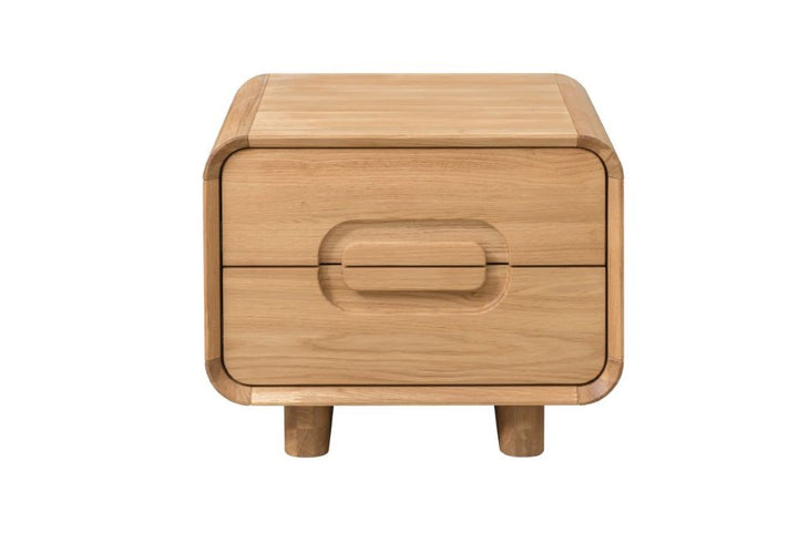 VESKOR Table de chevet Deo bois de chêne massif meuble nordique moderne