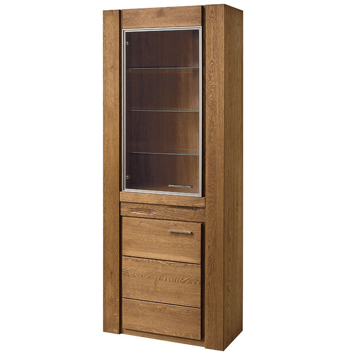 VELVET 10 vitrine en chêne, 75x42x200 cm | VESKOR