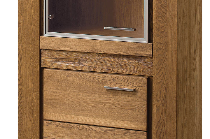 VELVET 10 vitrine en chêne, 75x42x200 cm | VESKOR
