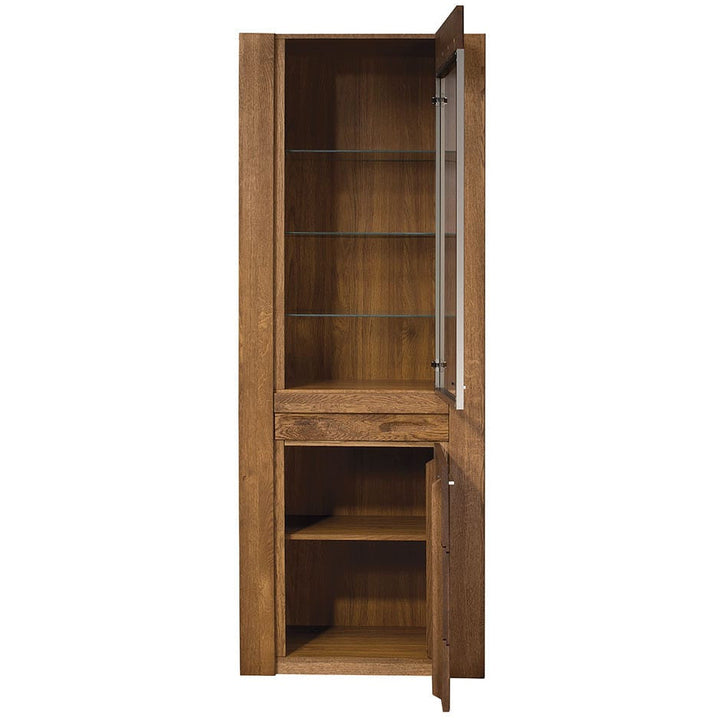 VELVET 11 vitrine en chêne, 75x42x200 cm | VESKOR