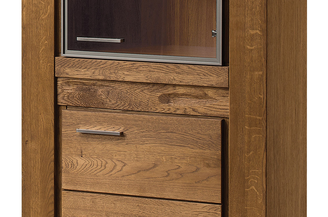 VELVET 11 vitrine en chêne, 75x42x200 cm | VESKOR