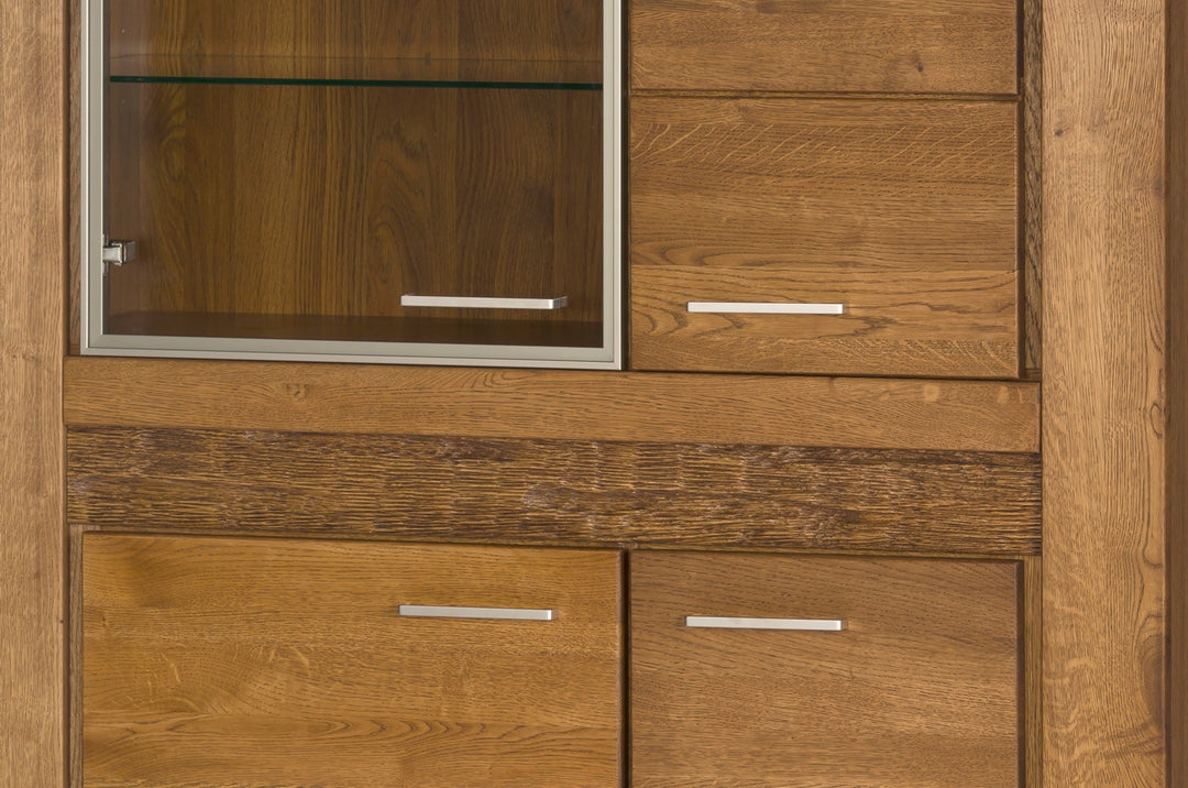 VELVET 15 vitrine en chêne, 110x42x150 cm | VESKOR