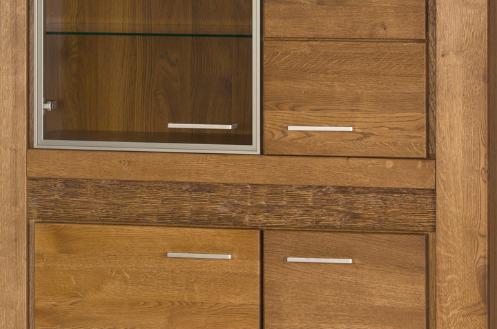 VELVET 15 vitrine en chêne, 110x42x150 cm | VESKOR